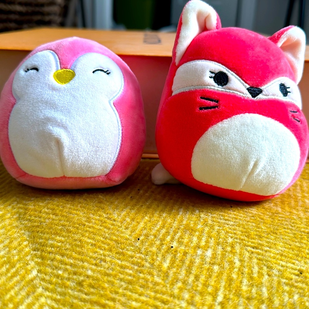 5 inch fox and chick squishmallows